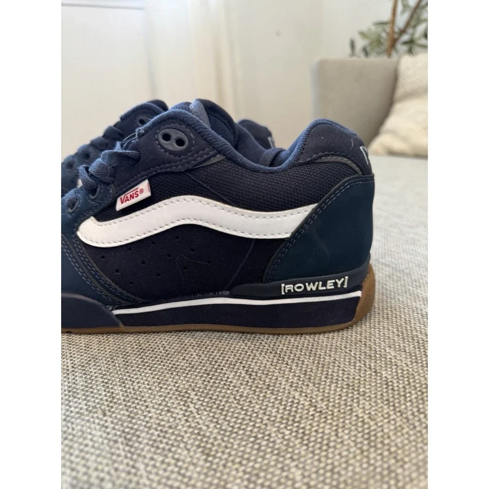 Vans Skate Rowley XLT 25th Ann Navy Gum Skate Shoes Men's Trendy Y2K  Popular